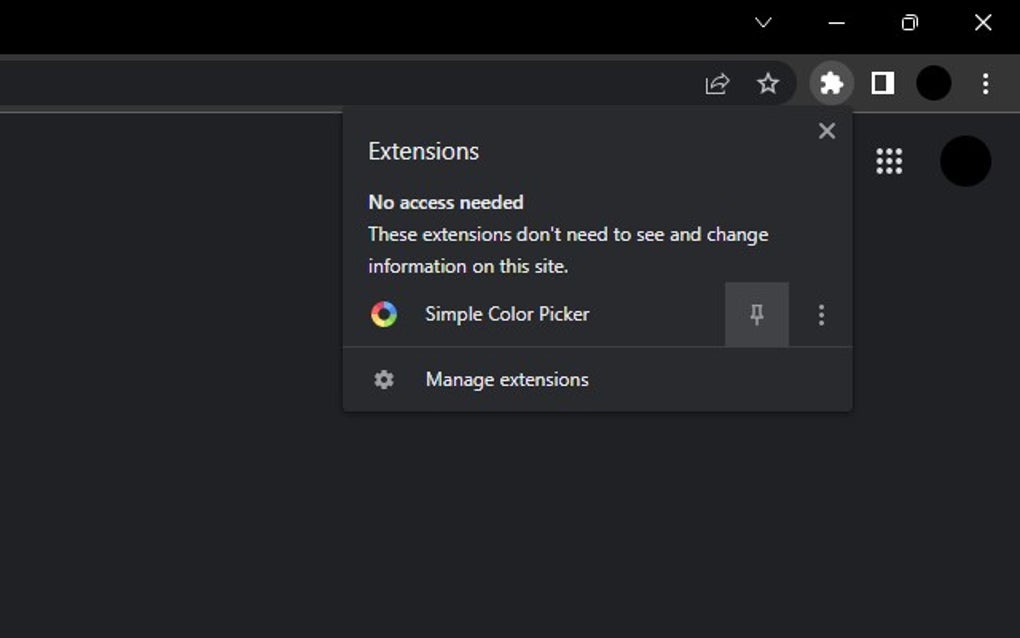 Simple Color Picker For Google Chrome - Extension Download