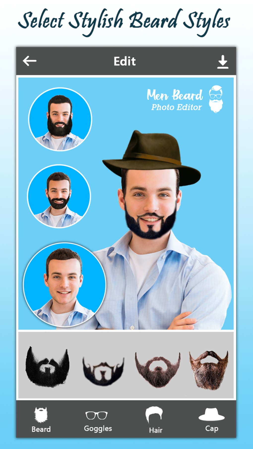 Man Hairstyle Photo Editor - Android App + Admob + Facebook Integration |  Hair photo, Mens hairstyles, Photo editor android