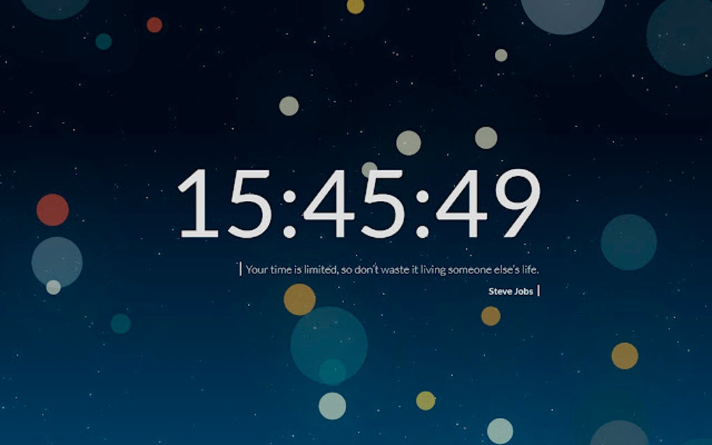 New Tab Clock para Google Chrome - Extensión Descargar