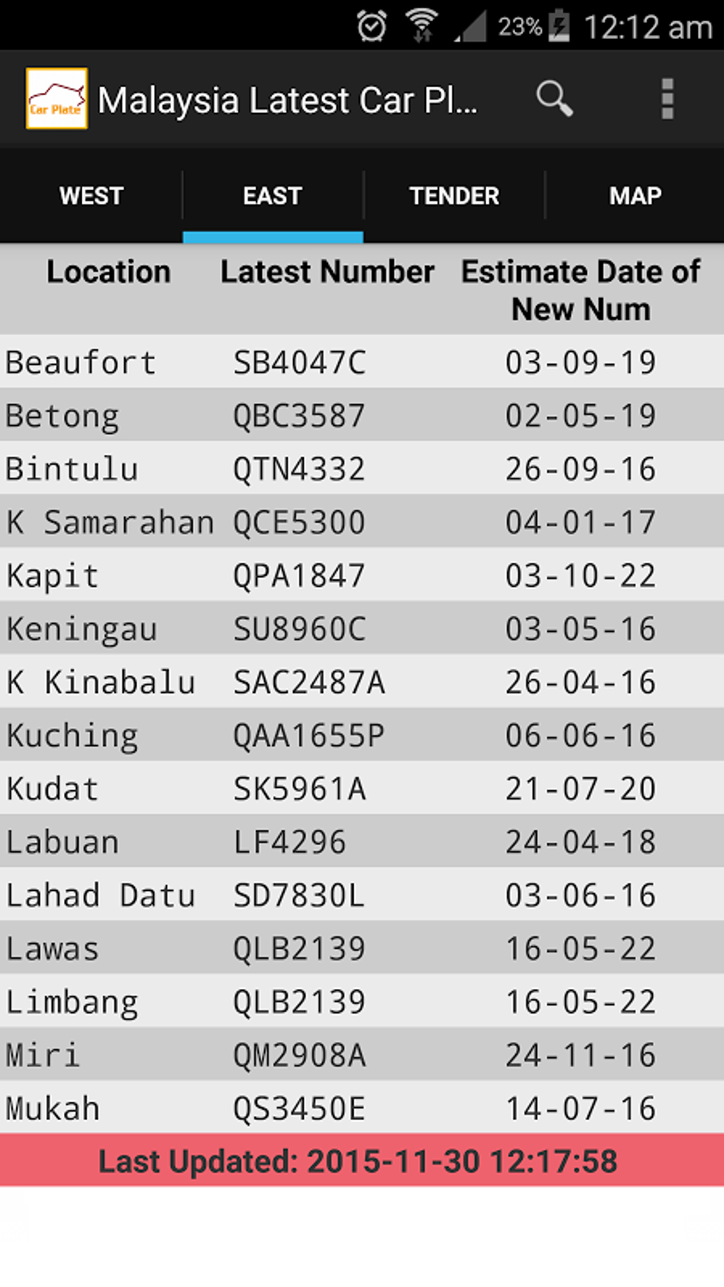 malaysia car plate state