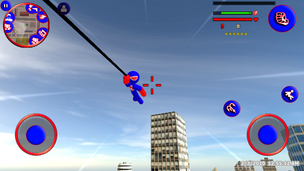 Superhero Stickman Rope hero Gangster Mafia APK na Android - Download