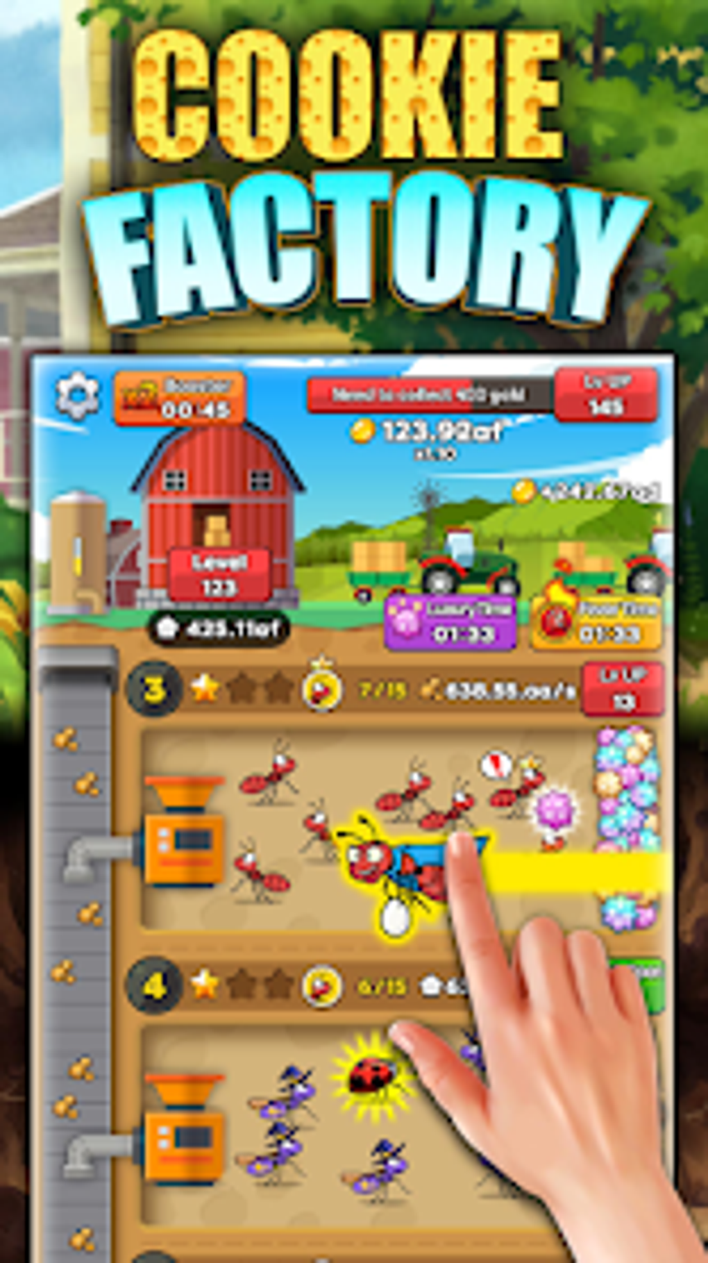 Cookie Factory-idle ant tycoon для Android — Скачать