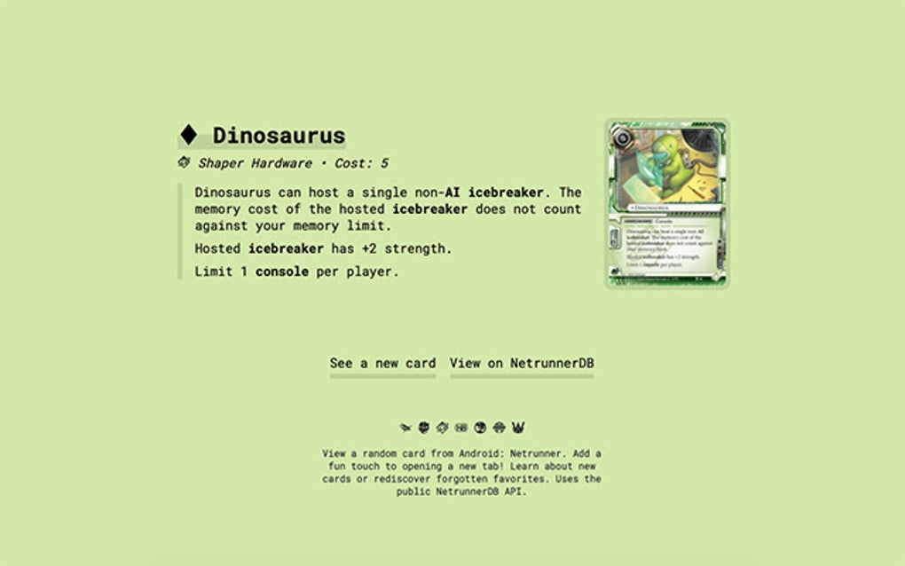 Random Netrunner Card for Google Chrome - Extension Download