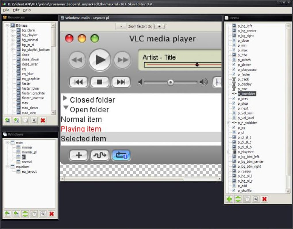 VLC Skin Editor - Download