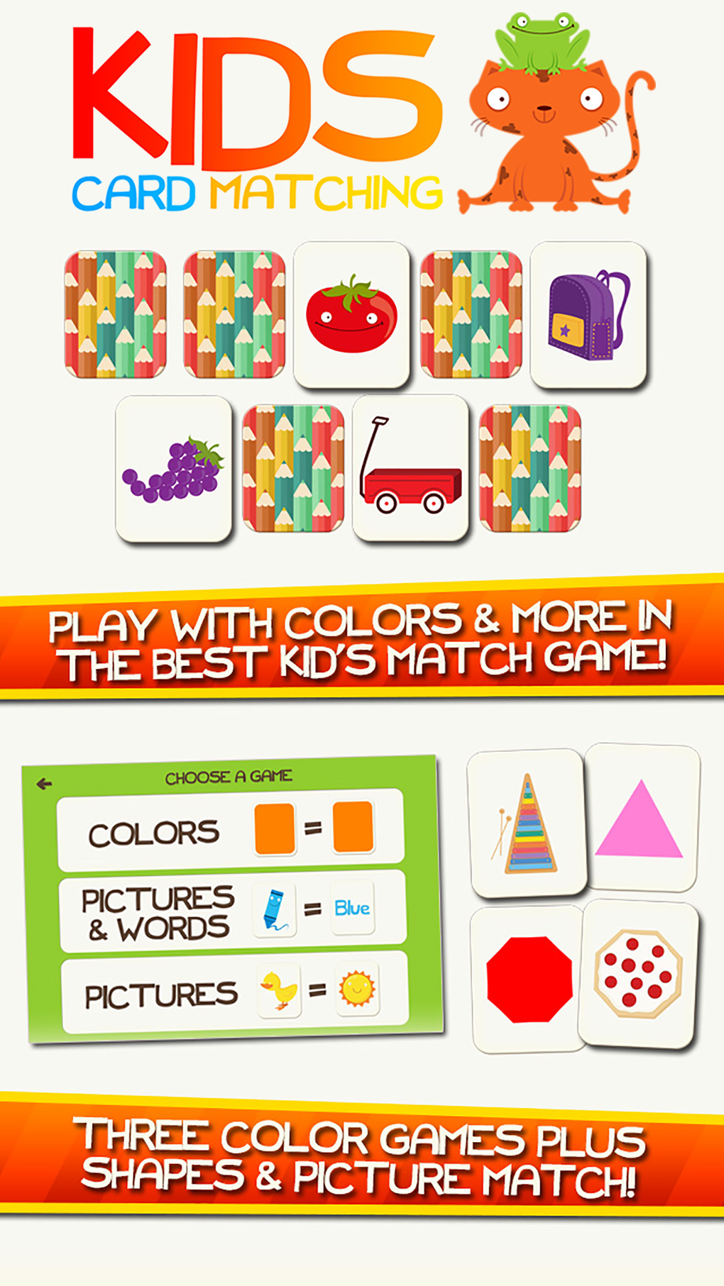 Learn Colors Shapes Preschool Games for Kids Games для iPhone — Скачать