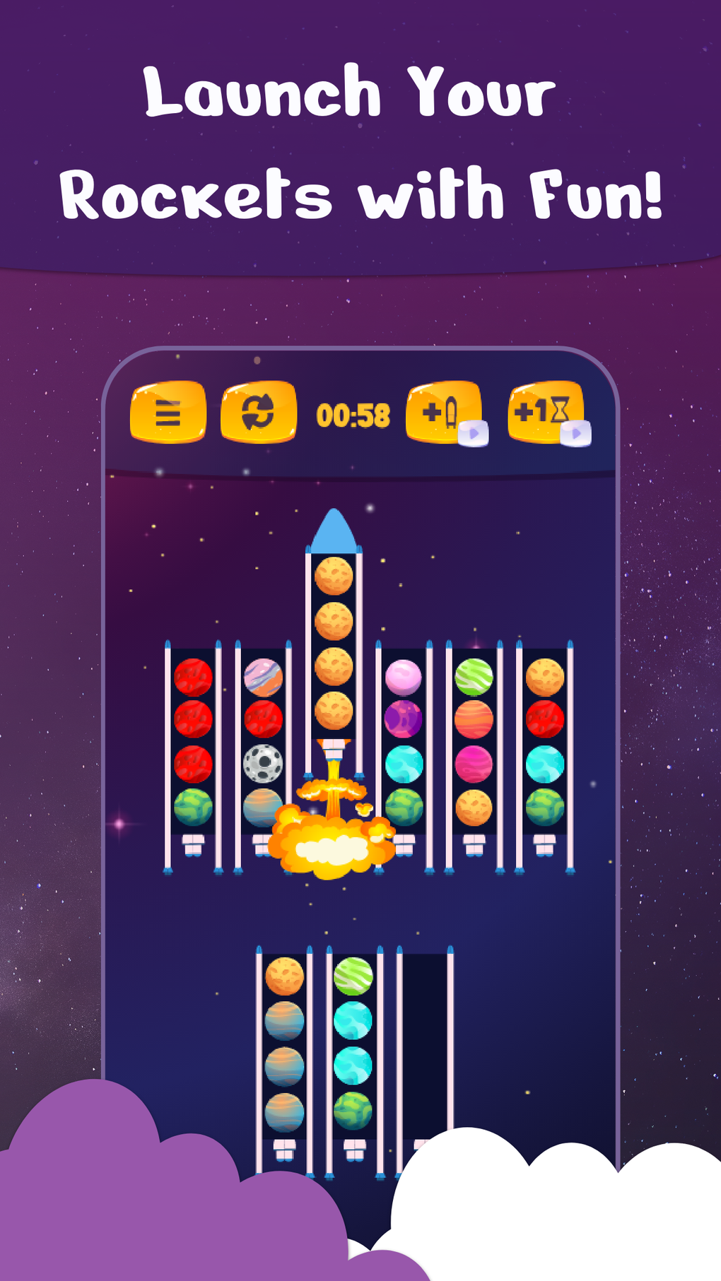 Rocket Sort Puzzle Games для iPhone — Скачать