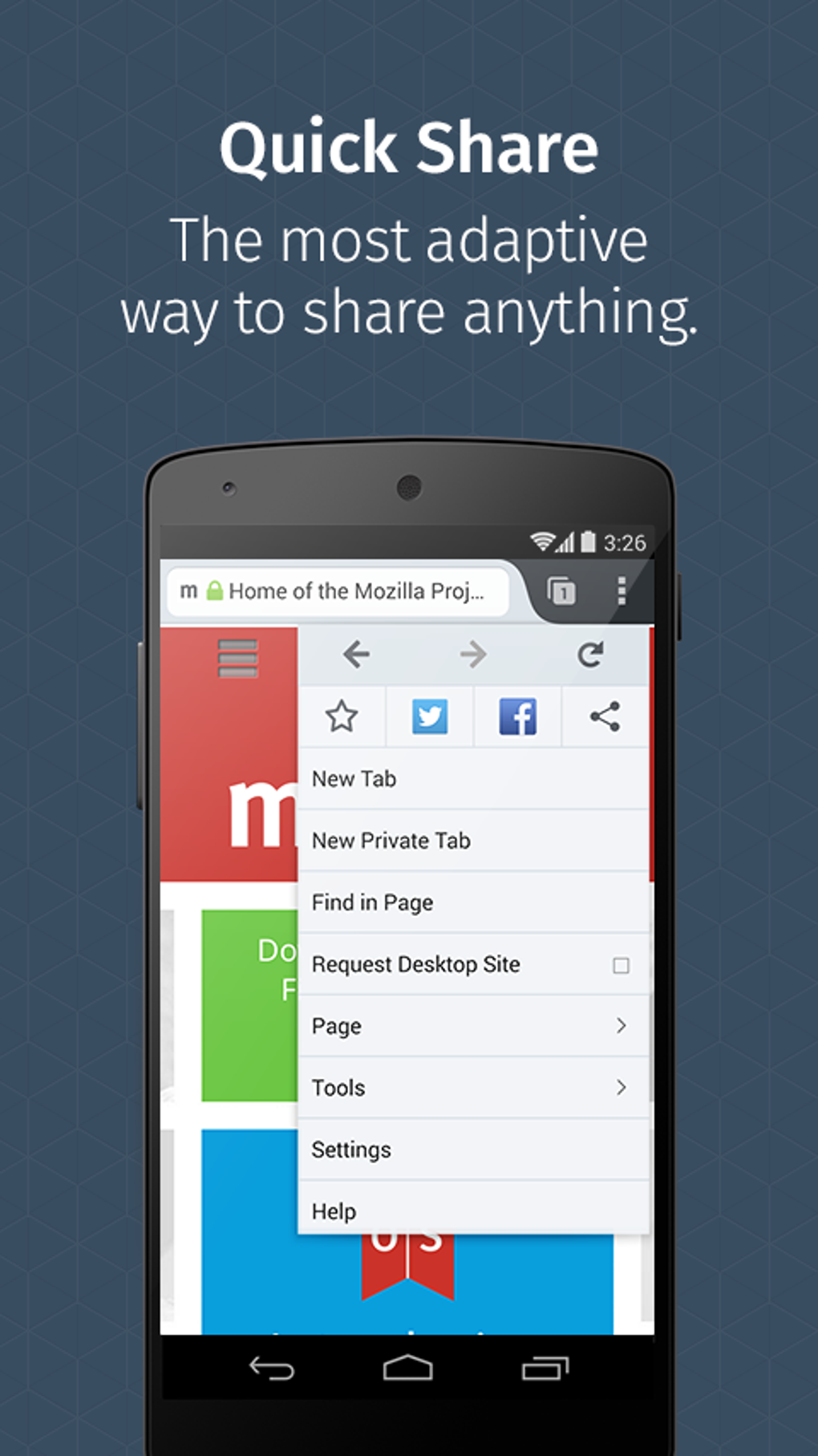 Enjoy the latest from Firefox on your Android device.