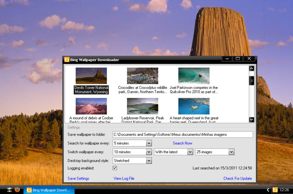 Bing Wallpaper Downloader - Download