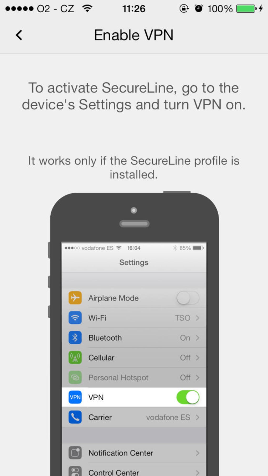 Avast! SecureLine VPN para iPhone - Descargar
