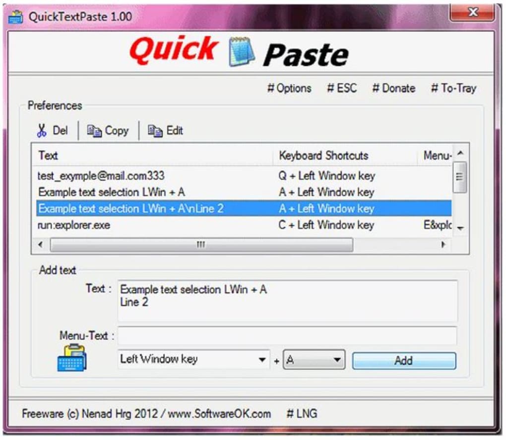QuickTextPaste 8.71 download the new version