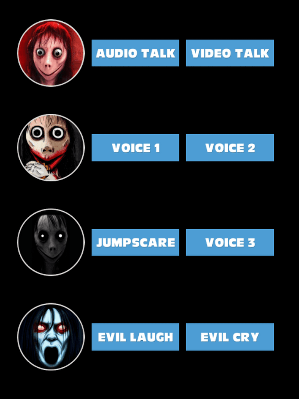 Momo Creepy horror Sound jumpscare meme soundboard for Android - Download