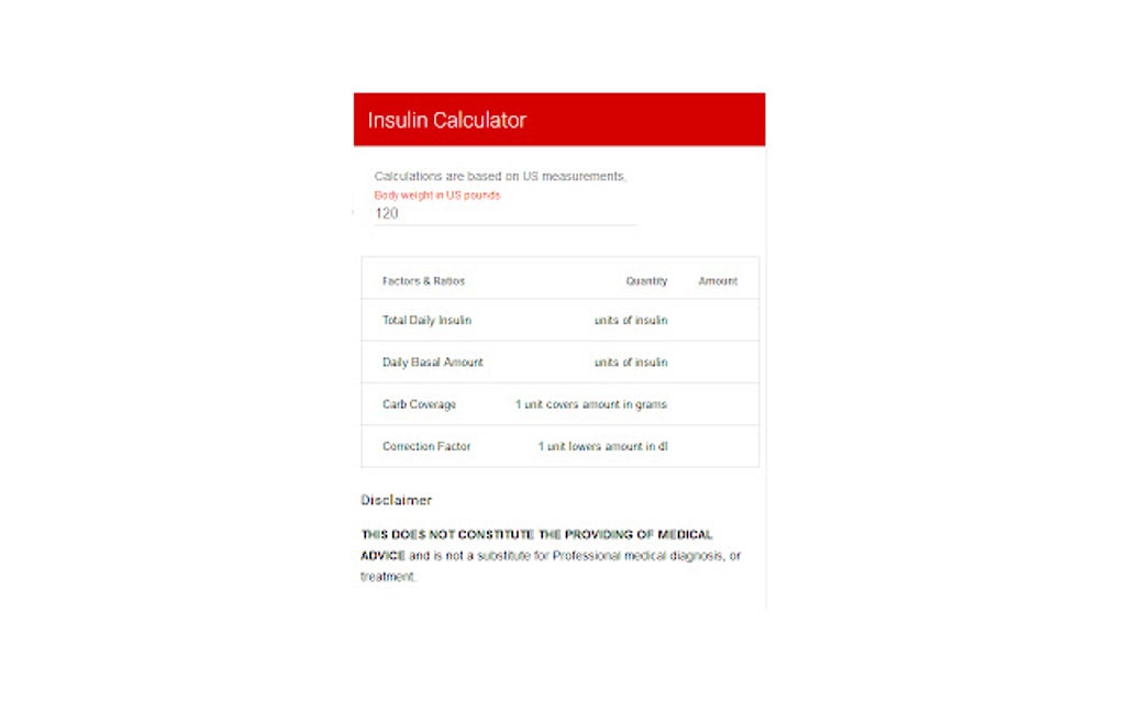 Insulin Calculator Google Chrome Insulin calculator google chrome
