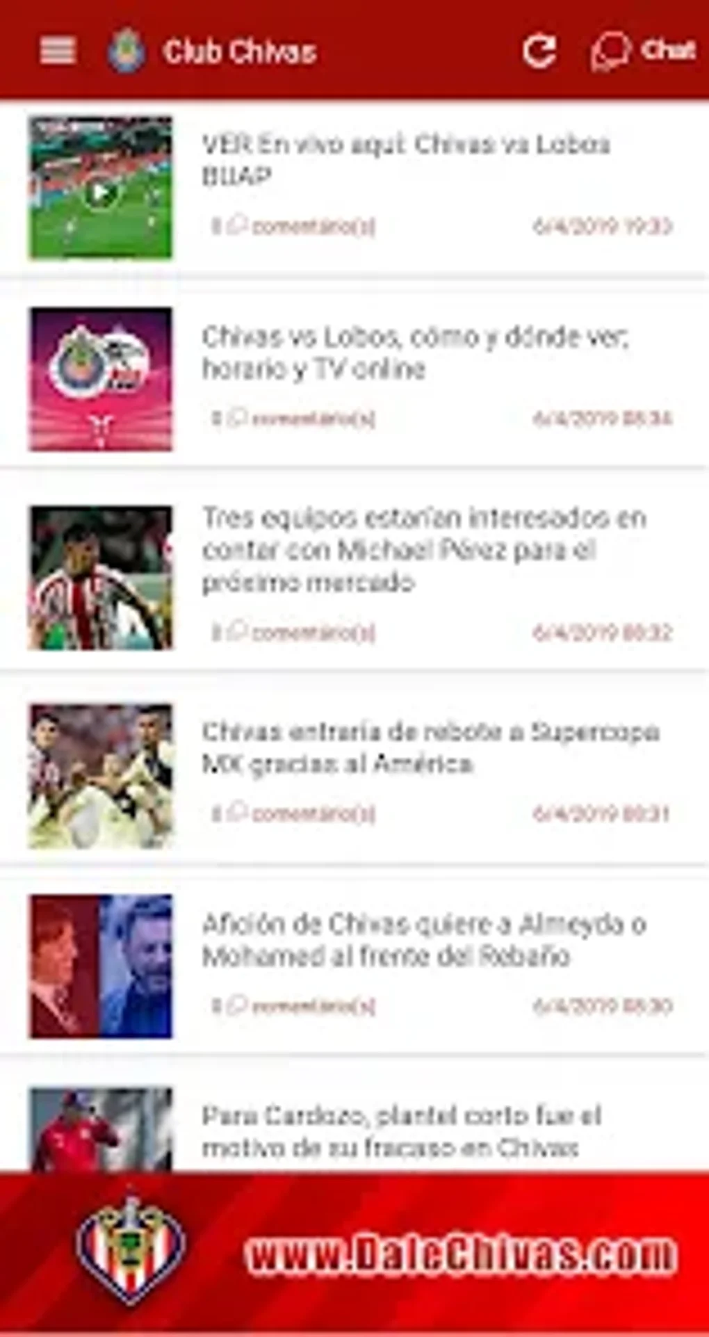 Dale Chivas - Guadalajara Para Android - Descargar