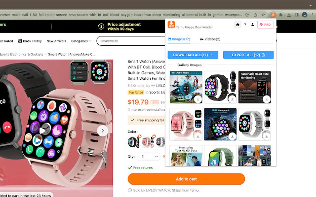 Temu Image Downloader for Google Chrome - Extension Download