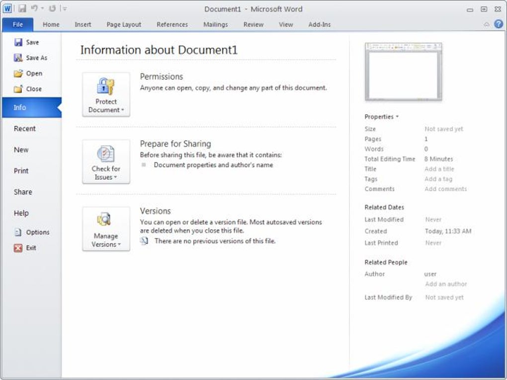 microsoft 2010 free trial for mac