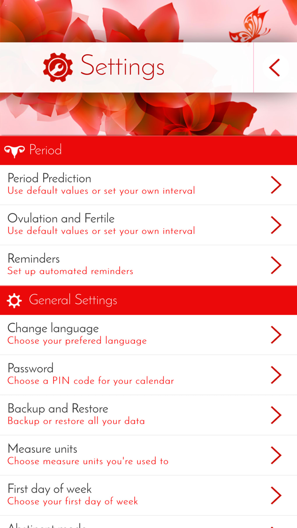My Calendar Period Tracker para iPhone Download