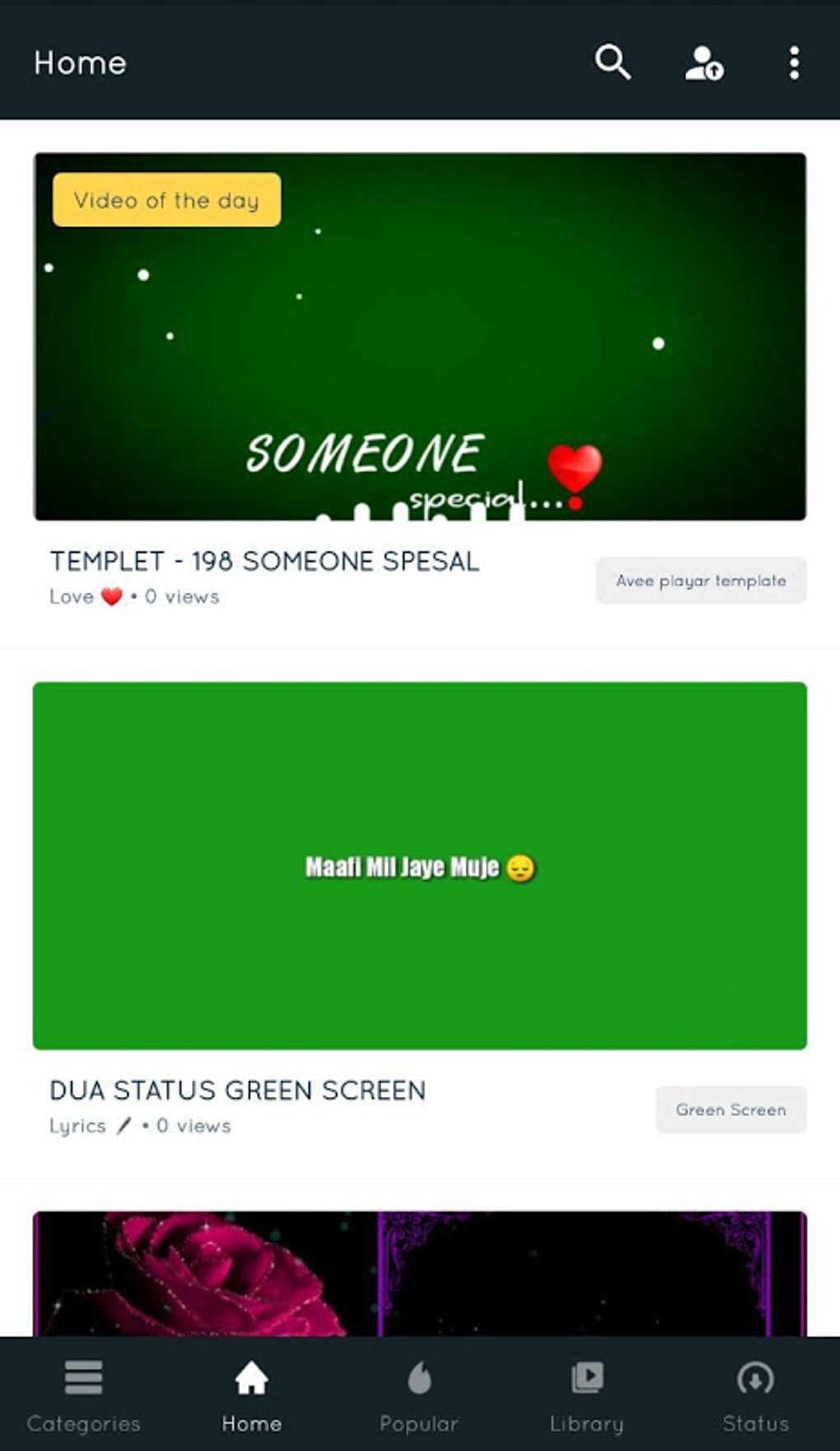 Av Player Template Download Green Screen Status APK for Android Av Player Template Download Green Screen Status APK for Android