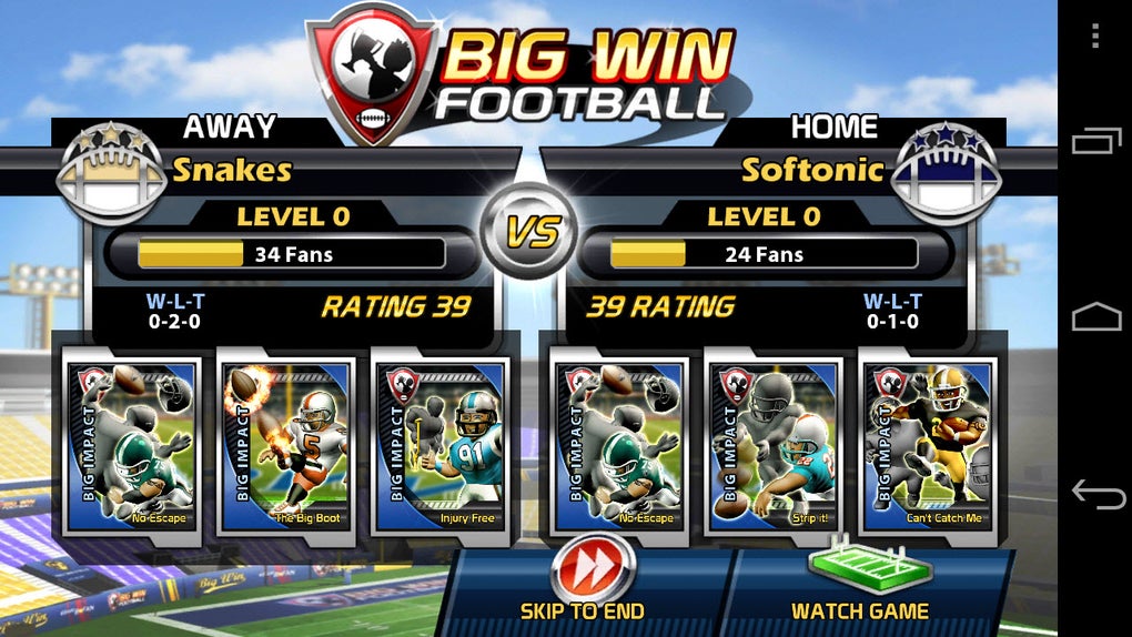 Big Win Football 2015 (Google Play) 