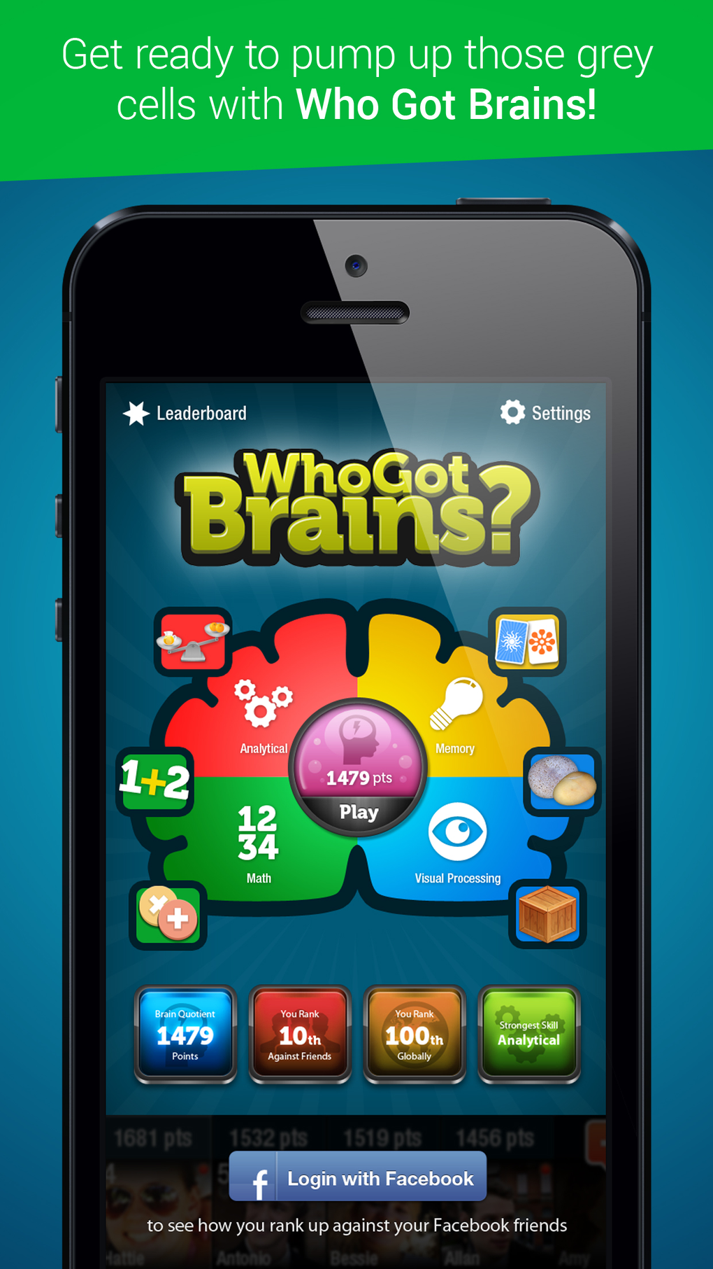 Who Got Brains Brain Training Games Free For IPhone Download
