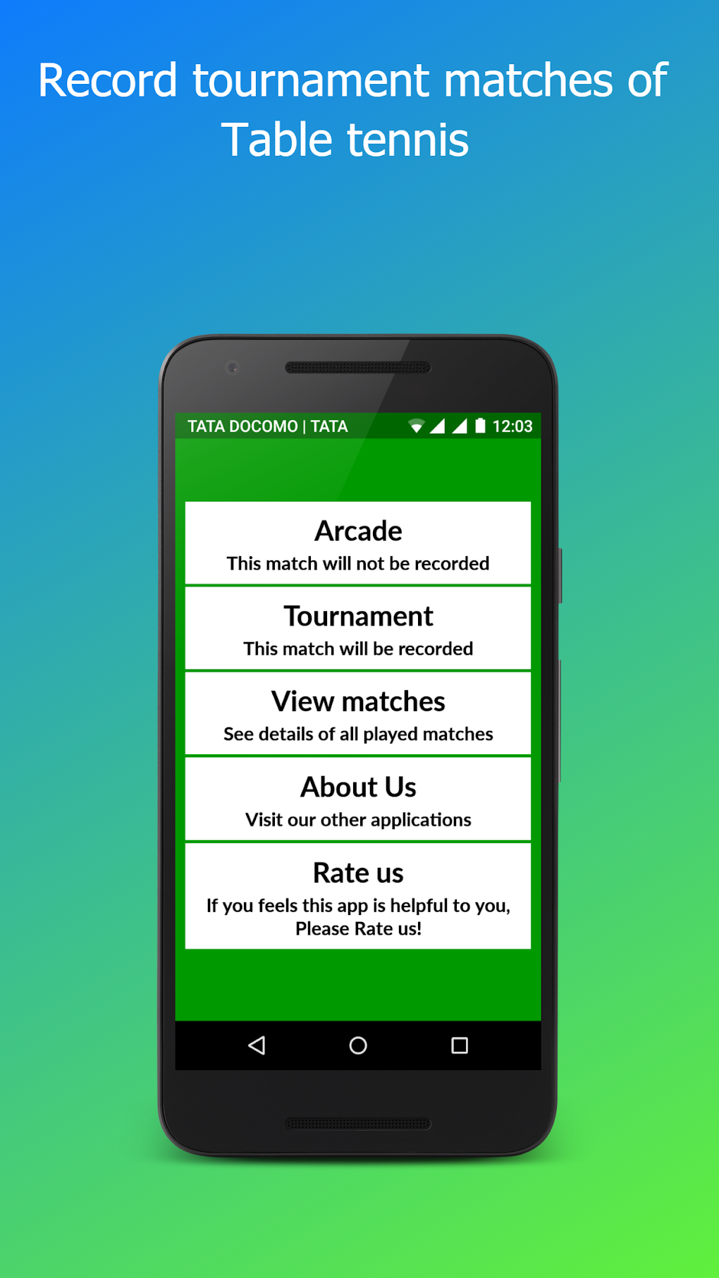 Table tennis scoreboard pour android t l charger