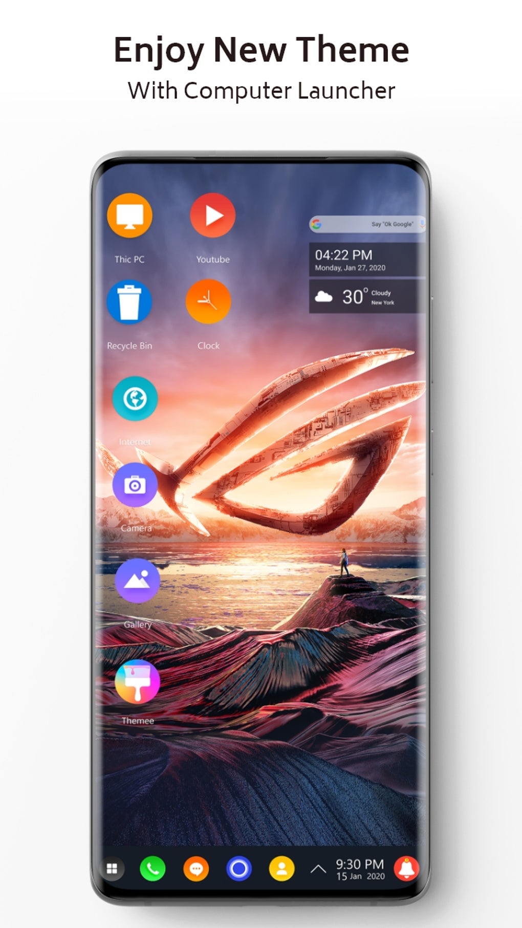 Rog Theme for launcher для Android — Скачать