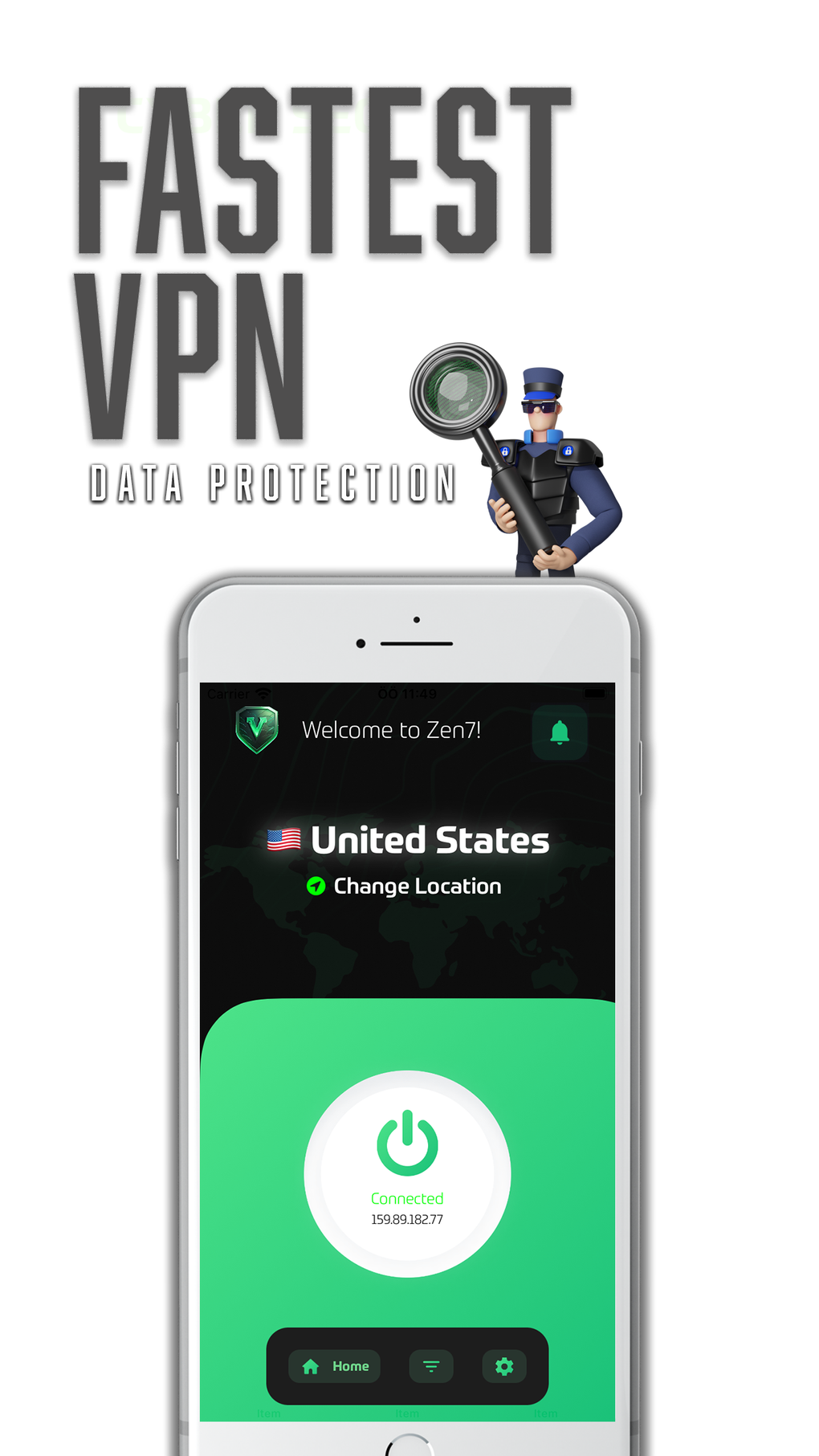 Zen7 VPN Fast Secure для iPhone — Скачать