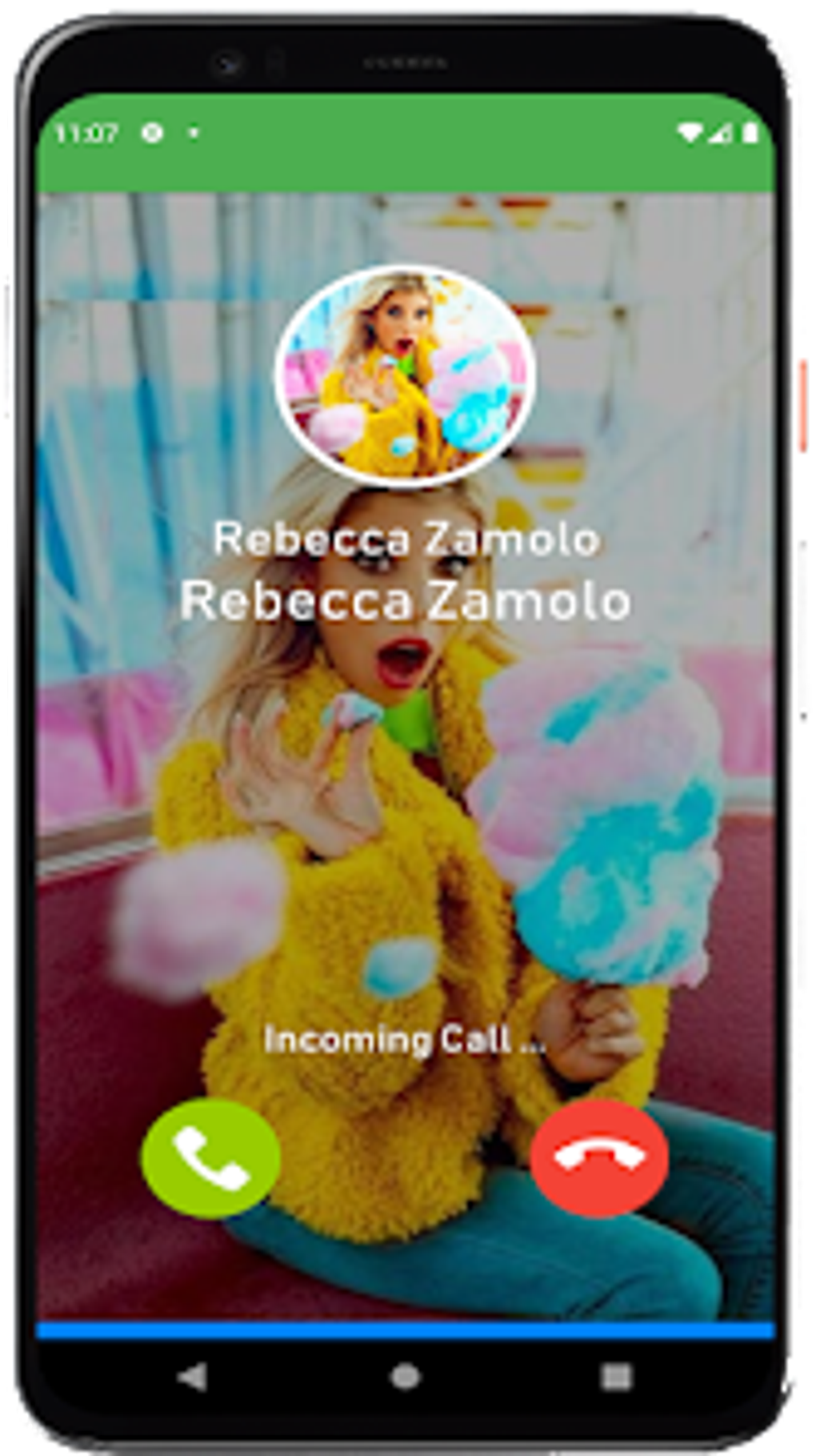 Rebecca Zamolo Fake call для Android — Скачать