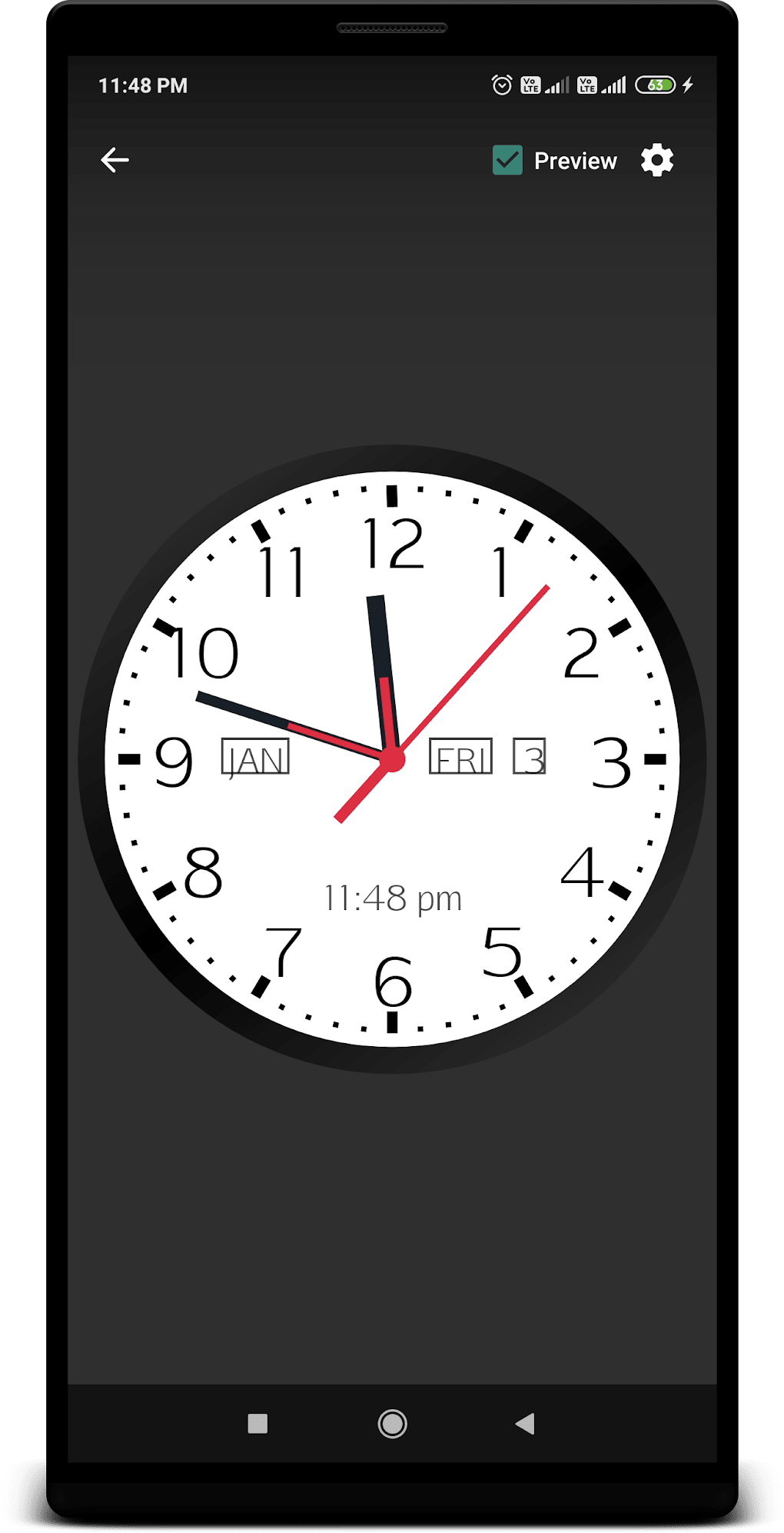 Analog Clock Live Wallpaper voor Android - Download