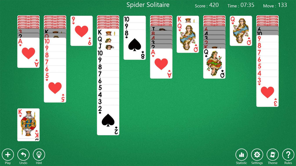 Solitaire City : How to Play Spider Solitaire