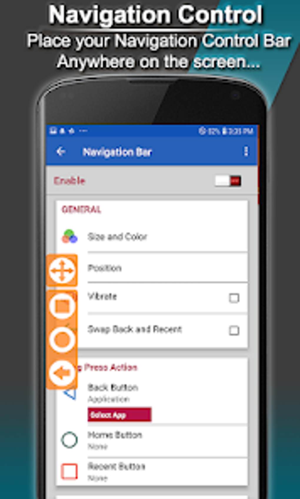 Navigation Bar - Back Recent для Android — Скачать