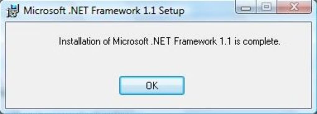 .net framework 1.1 for xp