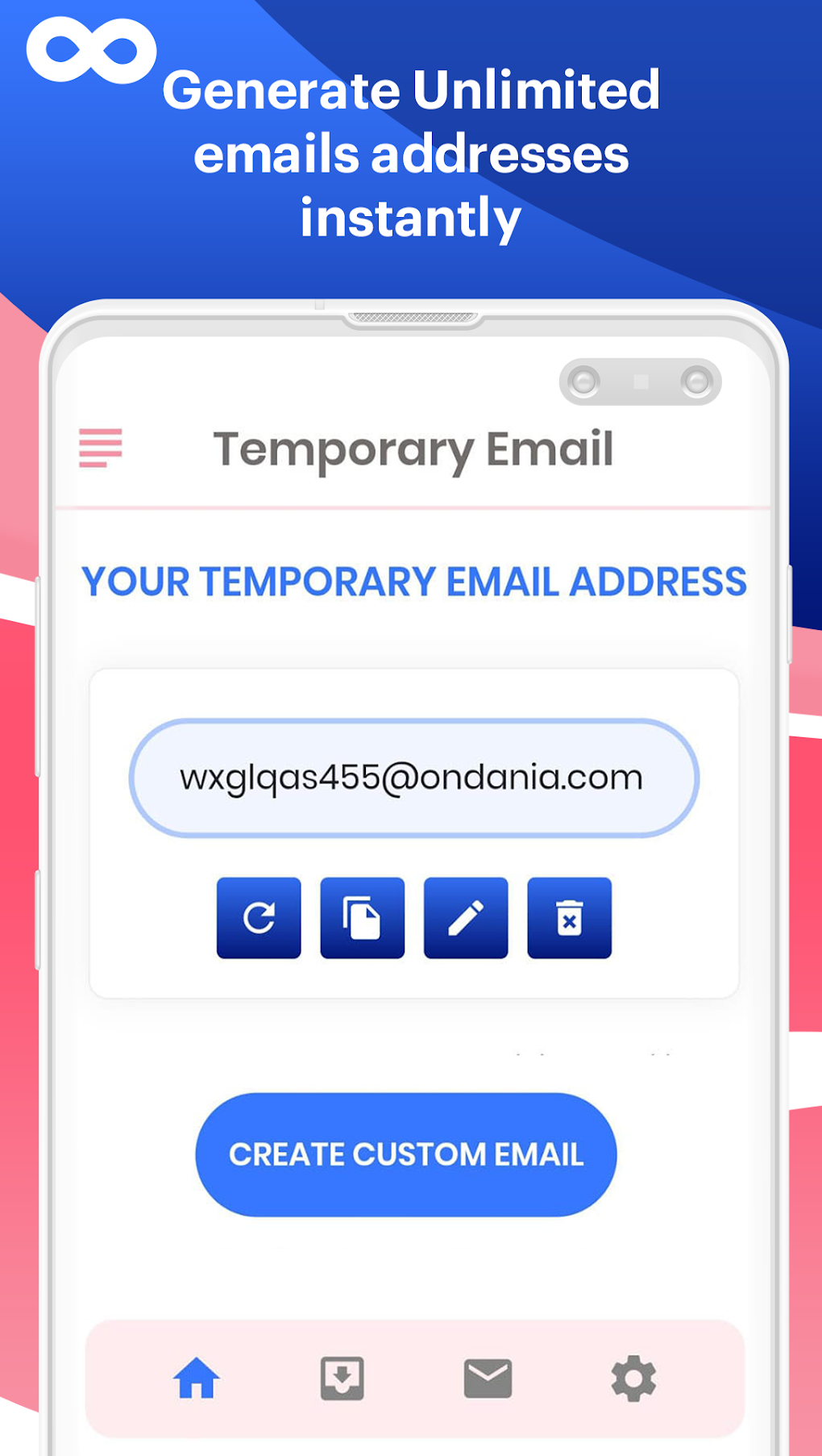 Temporary Email Generator для Android — Скачать