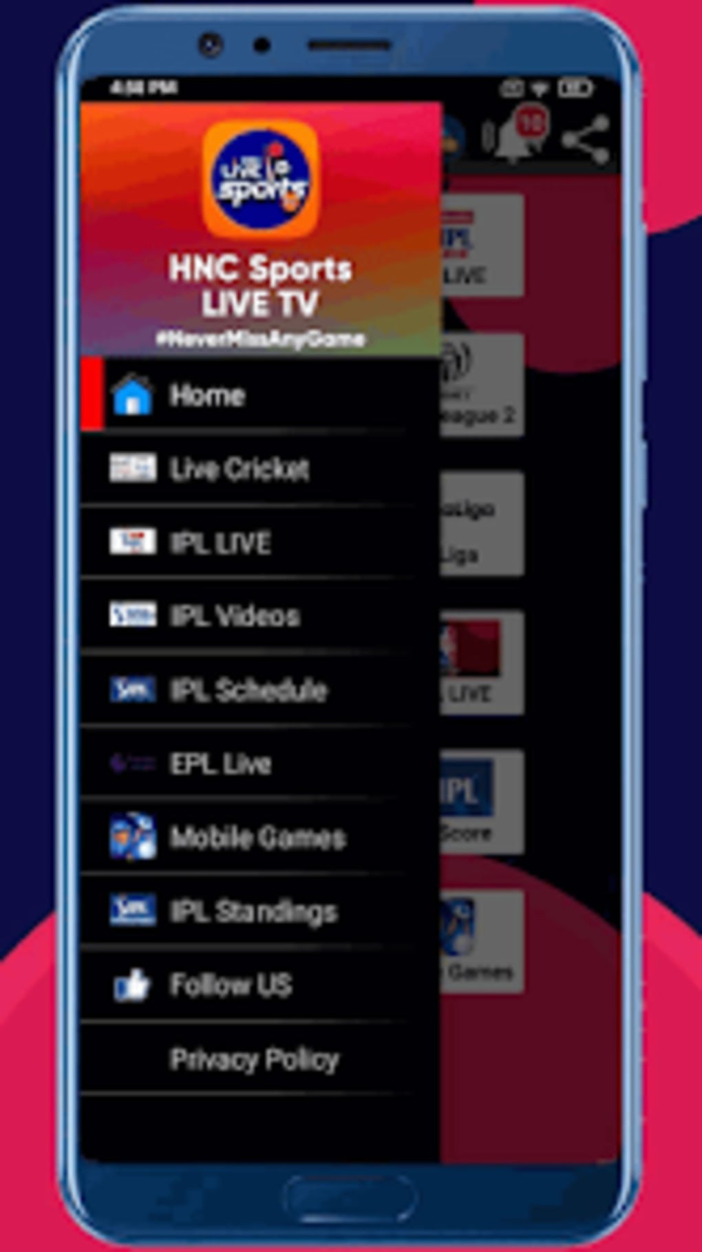 HNC SPORTS LIVE TV APK für Android