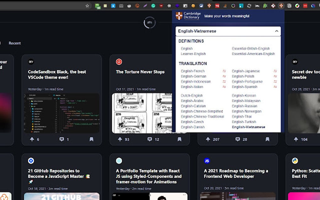 Cambridge Dictionary Lookup For Google Chrome Extension Download