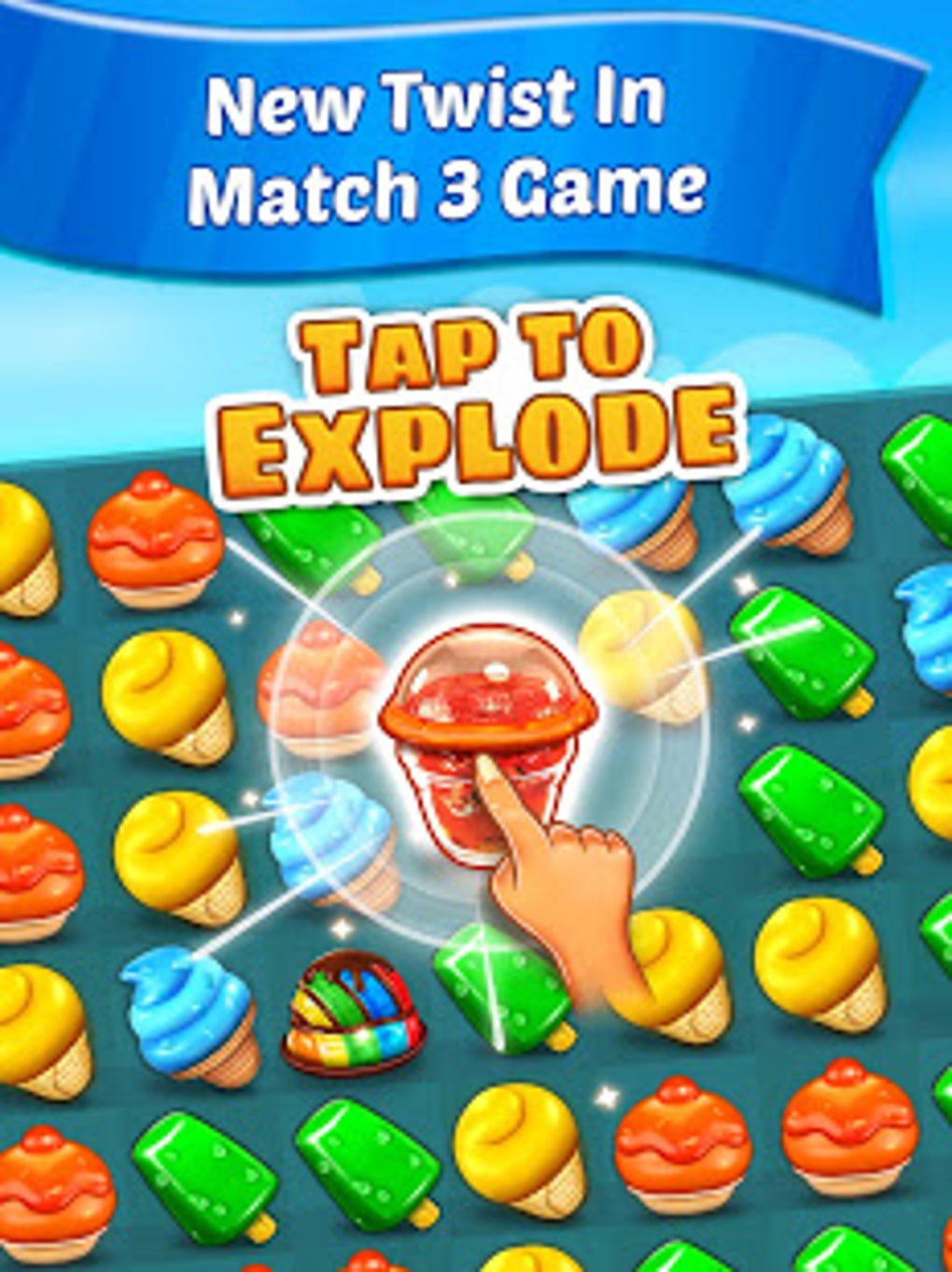 Ice Cream Paradise Match 3 Puzzle Adventure для Android — Скачать