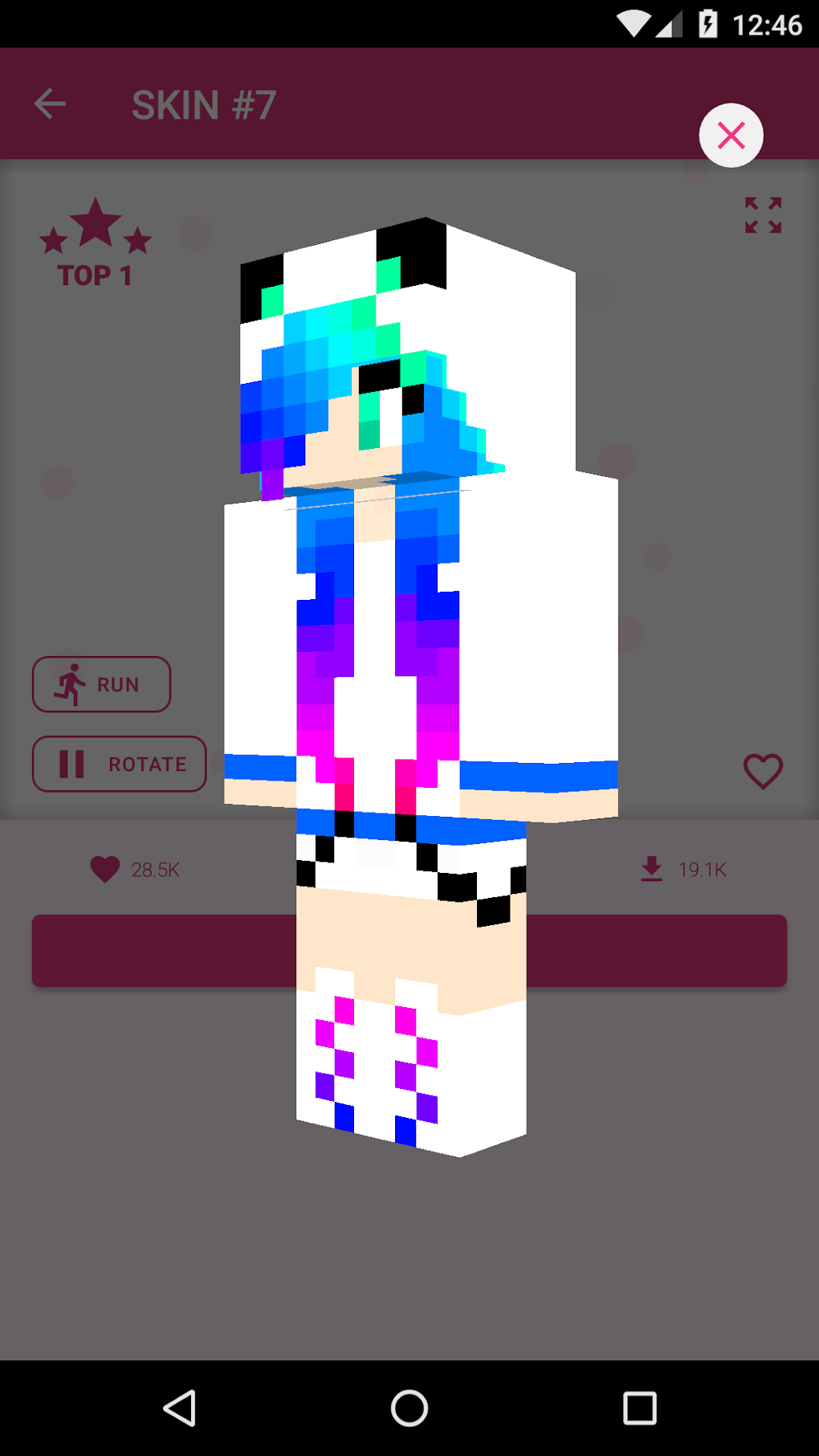 Novas Skins de meninas para minecraft::Appstore for Android