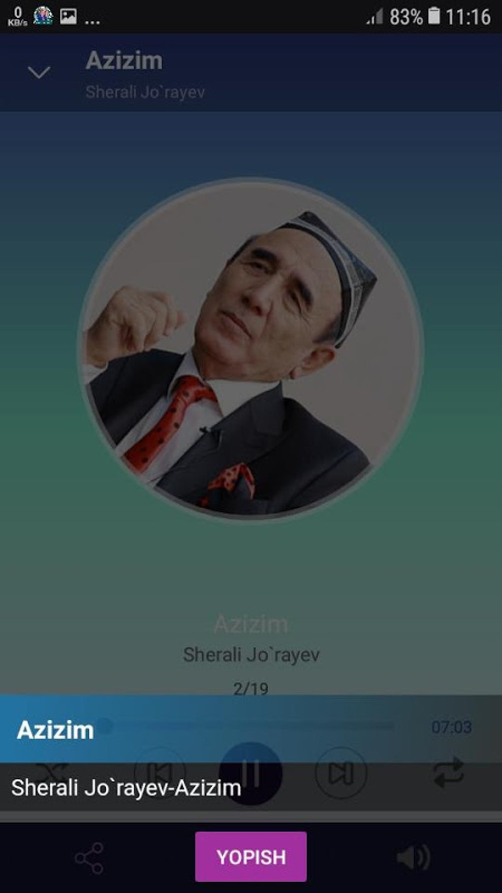 Sherali Jo`rayev qo'shiqlari APK für Android - Download