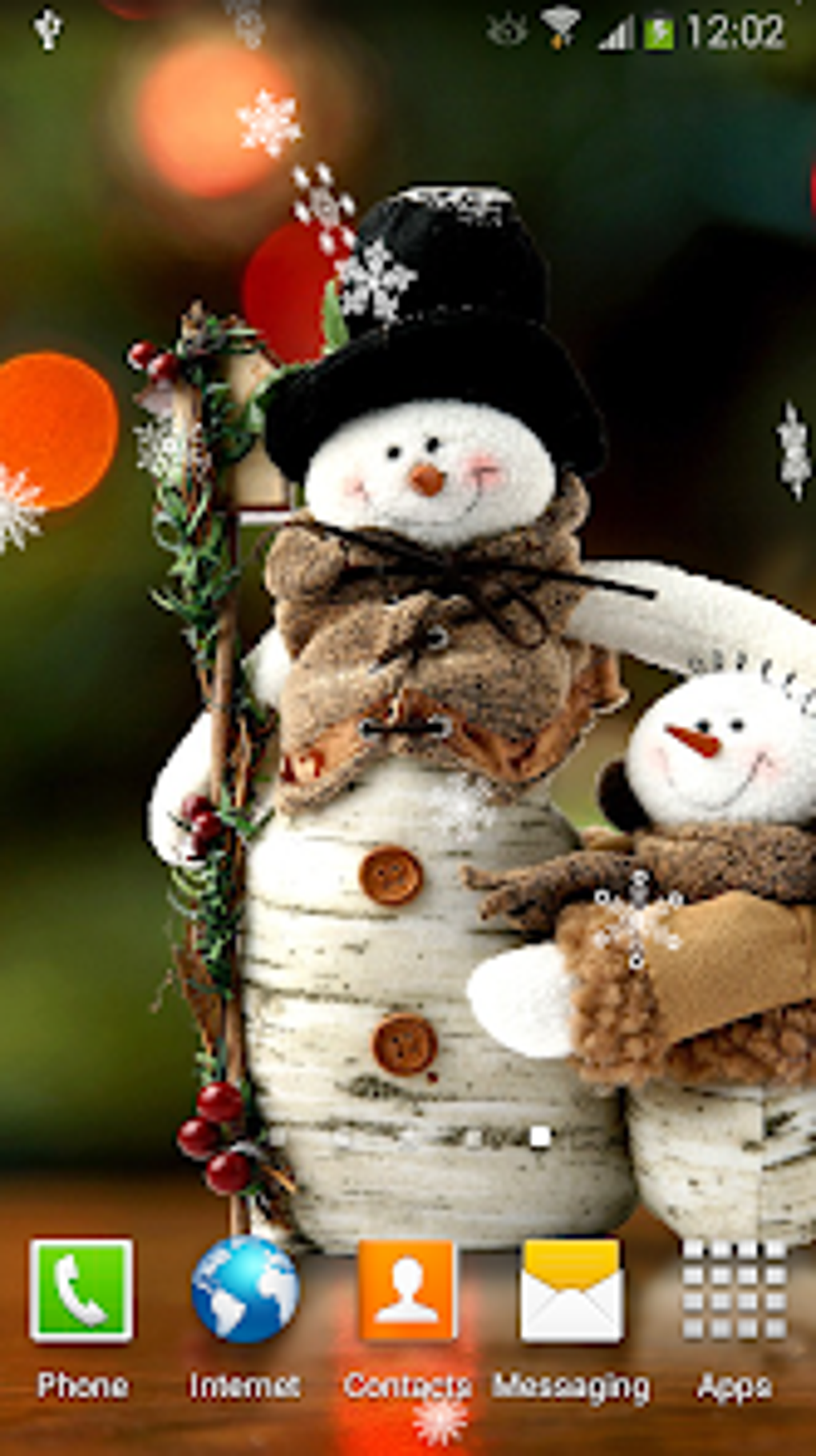 Snowman Live Wallpaper para Android - Descargar