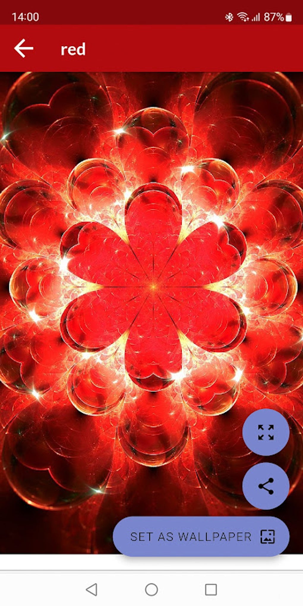 Android i in red color wallpapers apk ndir