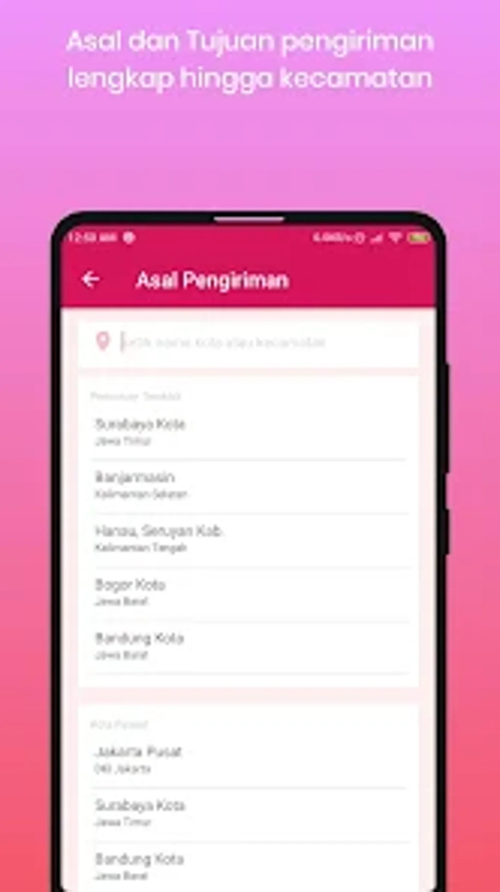 Cek Resi Dan Ongkos Kirim APK لنظام Android - تنزيل