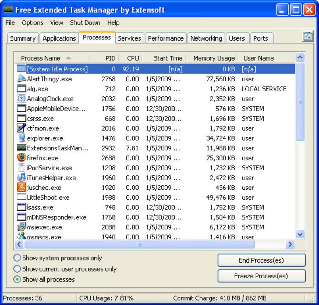 Extended Task Manager Download
