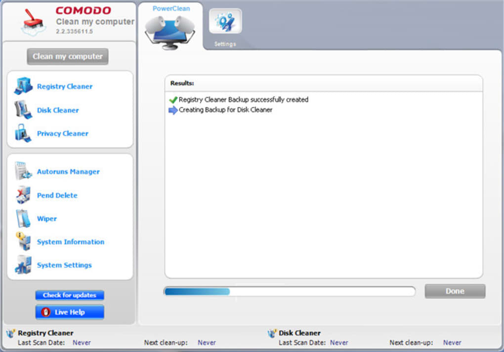 Comodo System Cleaner download the last version for apple