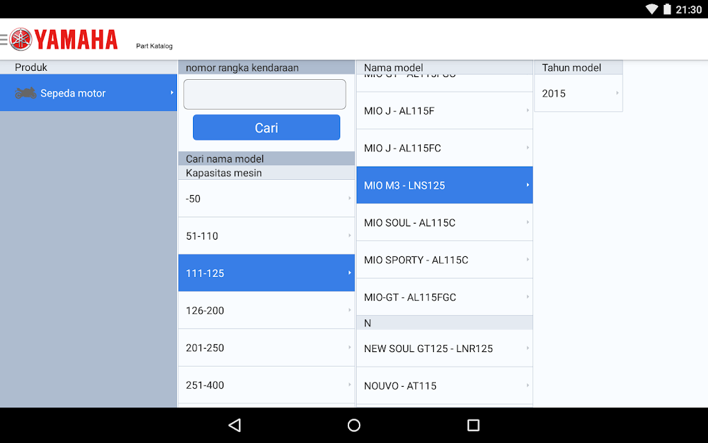 YAMAHA PartsCatalogue IDN APK For Android - Download
