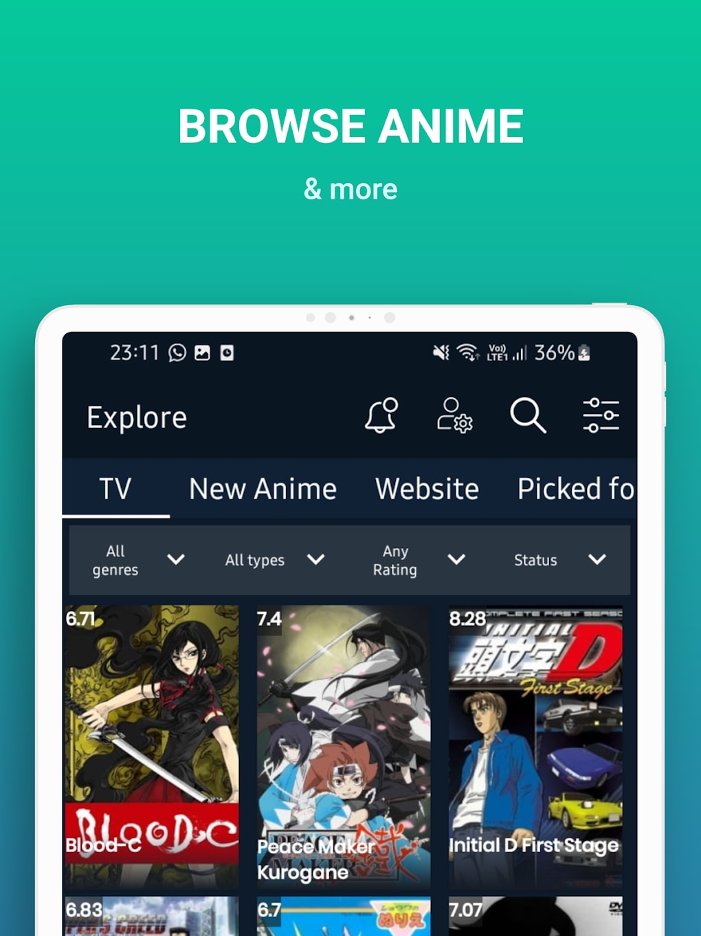 AnimeRoll - Anime Picker for Android - Download