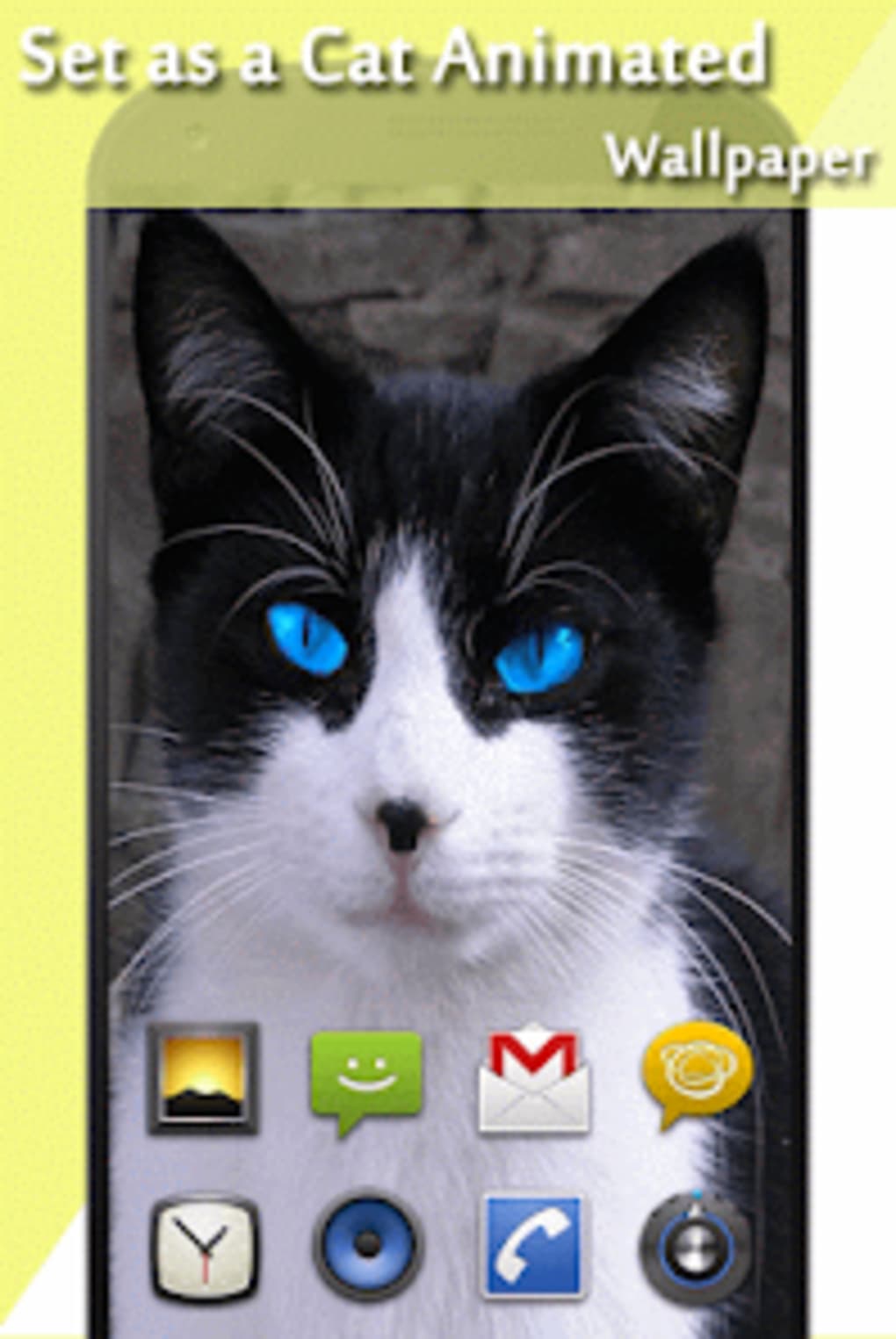 cat lock screen wallpaper screenshot