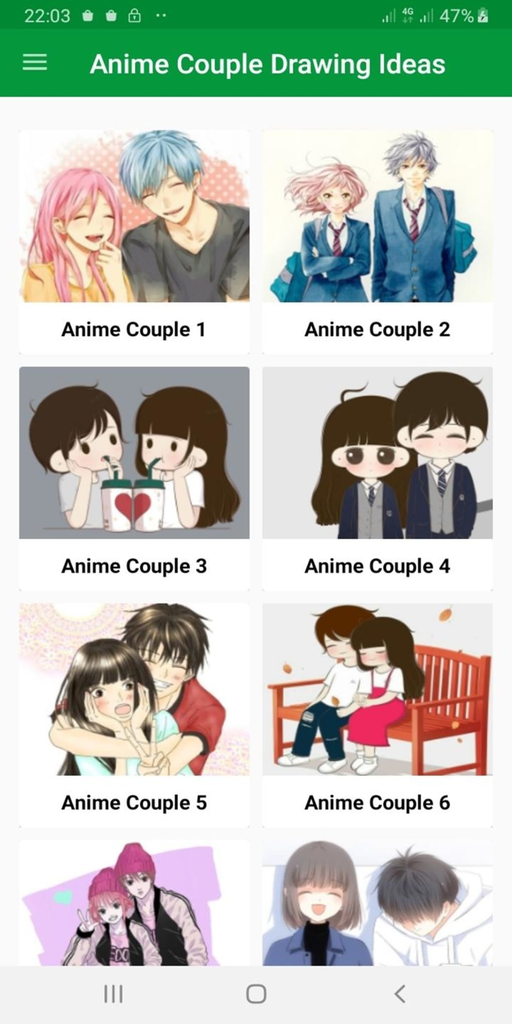 Cute Anime Couple Drawing Idea for Android - Download
