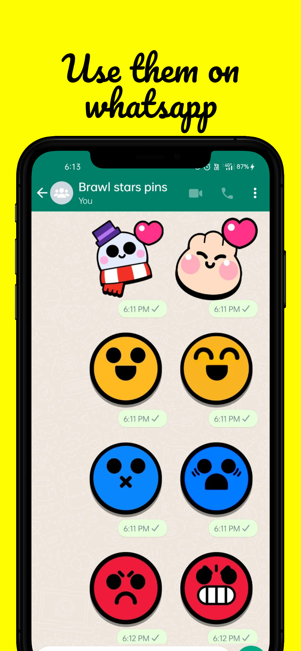 Brawl Stars Pins : Stickers for WhatsApp for Android - Download