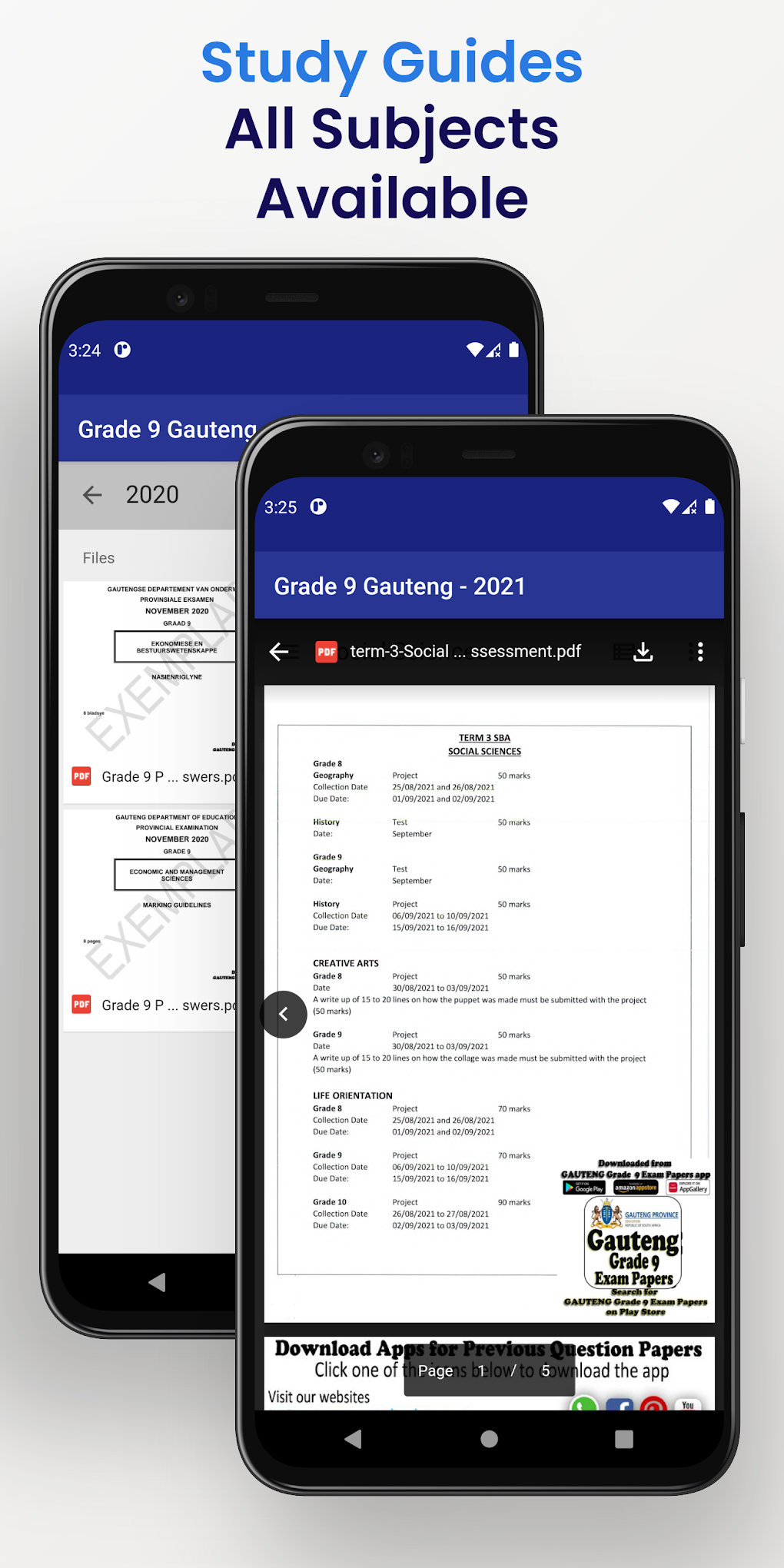 Grade 9 Gauteng Past Papers for Android - Download