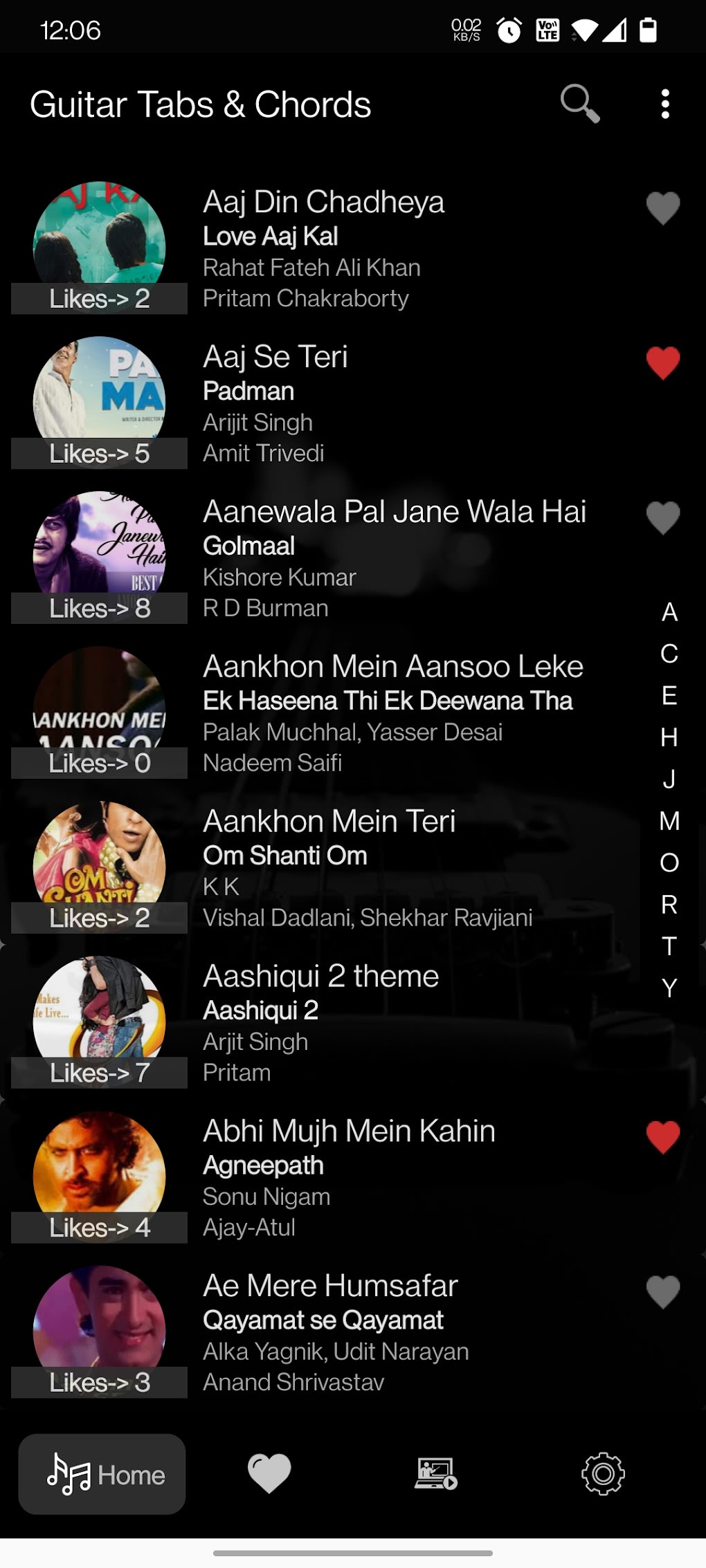 Lav vej knus overgive Guitar Tabs Chords Hindi Songs APK for Android - Download