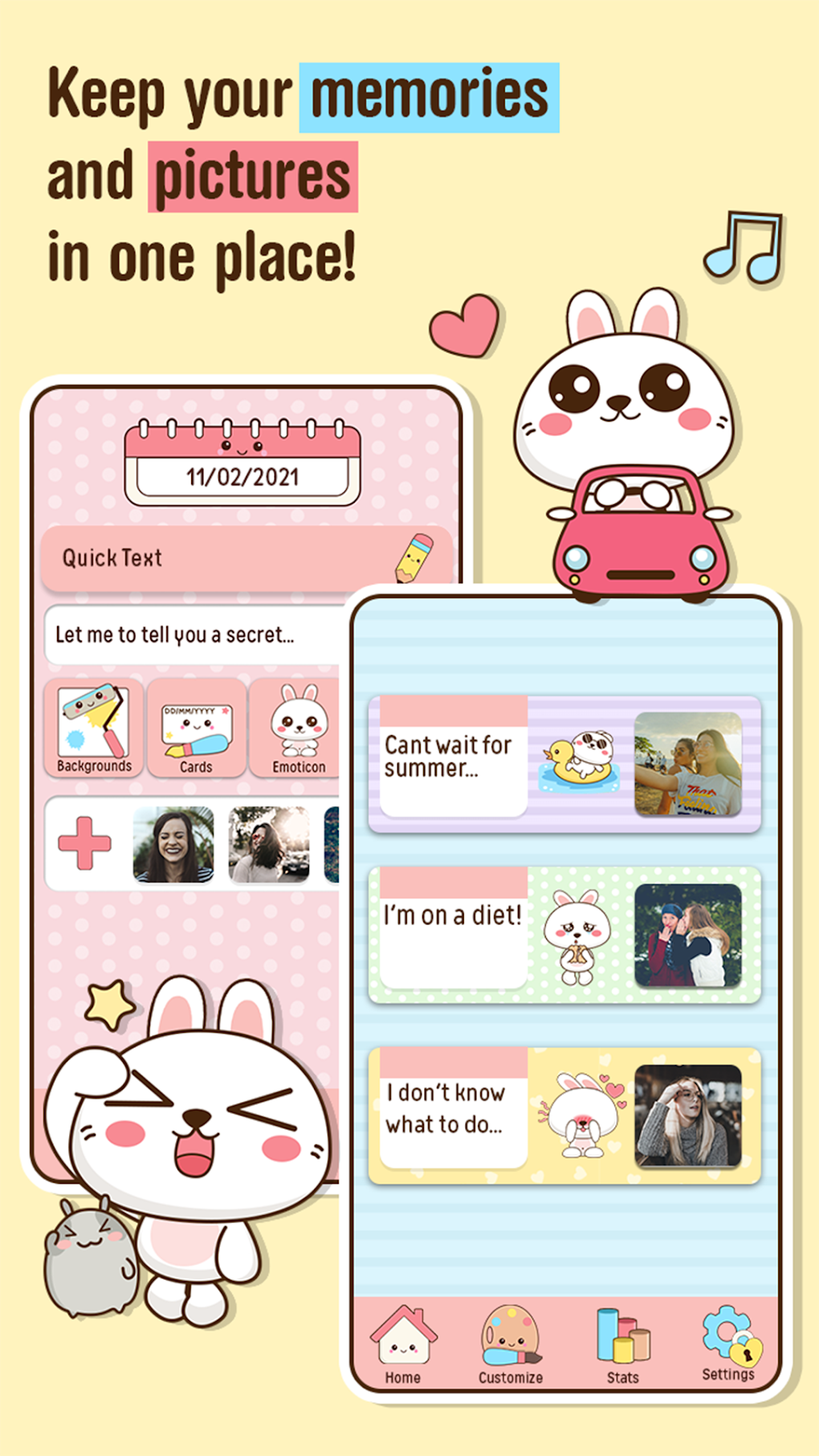 Android 용 Niki: Cute Diary App - 다운로드